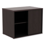 Alera Open Office Desk Series Low Storage Cabinet Credenza, Woodgrain Laminate, 29.5w x 19.13d x 22.78h, Espresso