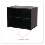 Alera Open Office Desk Series Low Storage Cabinet Credenza, Woodgrain Laminate, 29.5w x 19.13d x 22.78h, Espresso