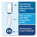 Peakserve Continuous Hand Towel Dispenser, 14.57 X 3.98 X 28.74, Black