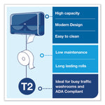 Elevation Bath Tissue Mini-Jumbo Roll Twin Dispenser, 17 x 5.69 x 10.13, Black