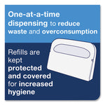 Toilet Seat Cover, Half-Fold, 14.5 X 17, White, 250/pack, 20 Packs/carton