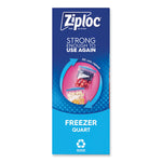 Zipper Freezer Bags, 32 oz, 6.97" x 7.7", Clear, 38 Bags/Box, 9 Boxes/Carton