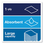 Advanced Matic Hand Towel Roll, 1-Ply, 7.7" x 700 ft, White, 6 Rolls/Carton