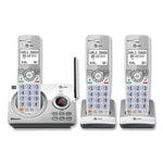 Connect to Cell DL72310 Cordless Telephone, Base and 2 Additional Handsets, White/Silver