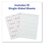 TouchGuard Protective Film Sheet, 9" x 12", Matte Clear, 10/Pack