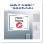 TouchGuard Protective Film Sheet, 9" x 12", Matte Clear, 10/Pack