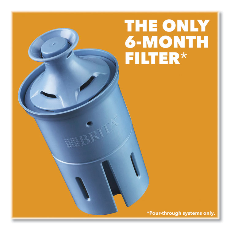 Pacifica Pitcher with Longlast+ Filter, 10 Cups, White/Clear