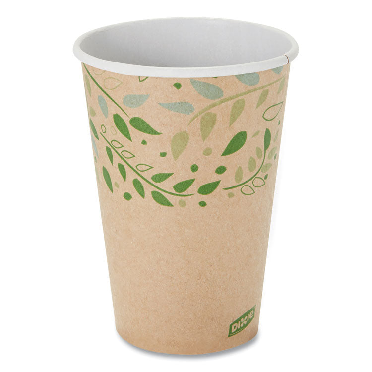 EcoSmart Recycled Hot/Cold Cups, 16 oz, Paper, Kraft/Green, 1,000/Carton