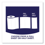 Pick-A-Size Perforated Kitchen Double Roll Towels with Thirst Pockets, 2-Ply, 11 x 6, White, 110 Sheets/Roll, 24 Rolls/Pack