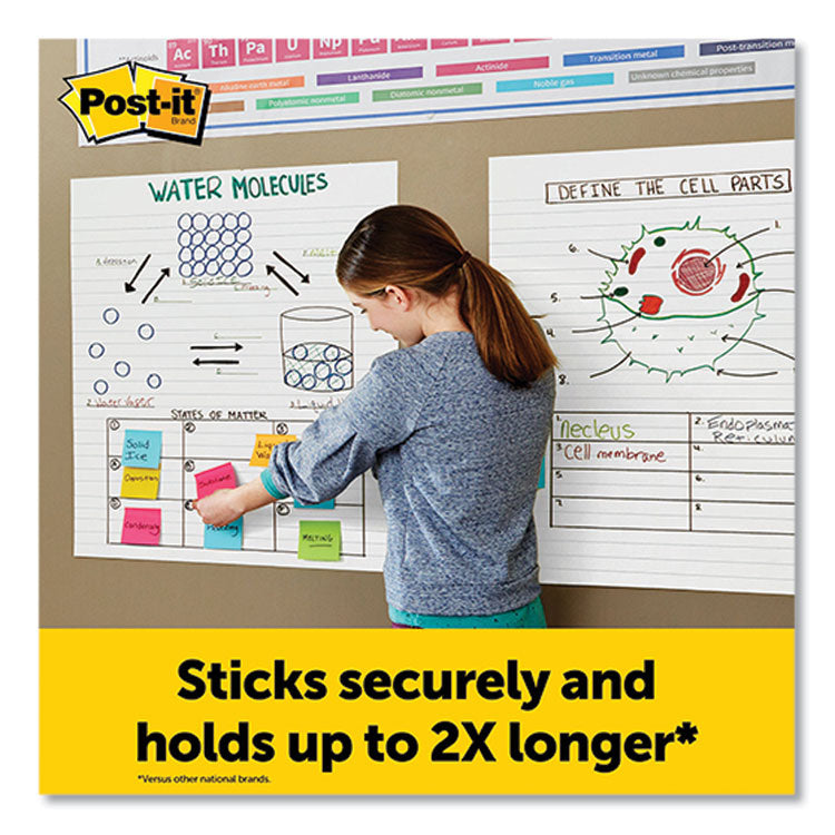 Vertical-Orientation Self-Stick Easel Pads, Wide Ruled, 25 x 30, White, 30 Sheets/Pad, 6 Pads/Pack