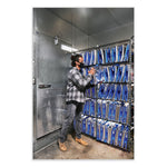 Fresh Eco Freeze Tote, (2) Blue Nylon Shoulder Straps, (2) Blue Nylon Strap Handles, 13.5" x 9" x 13", Silver/Blue, 4/Carton