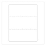 Perforated and Punched Paper, 20 lb Bond Weight, 8.5 x 11, White, 500/Ream, 5 Reams/Carton