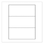 Perforated and Punched Paper, 92 Bright, 24 lb Bond Weight, 8.5 x 11, White, 500/Ream, 5 Reams/Carton