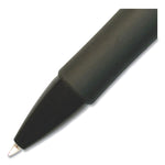 StrideRio Gel Pen, Retractable, Medium 0.7 mm, Black Ink, Translucent Black Barrel, 12/Box