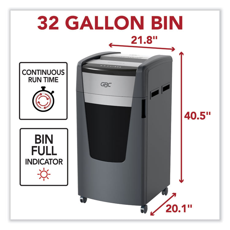 Momentum X26-32 Micro-Cut P-4 Anti-Jam Shredder, 26 Manual Sheet Capacity