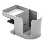 Standing Desk Cup Holder Organizer, Two Sections, 3.94 x 7.04 x 3.54, Gray