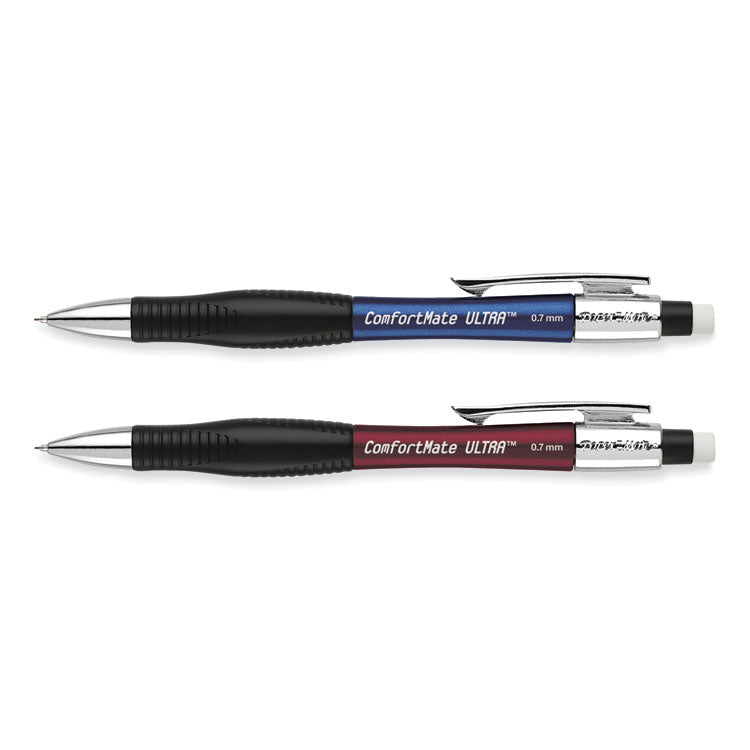 ComfortMate Ultra Pencil Starter Set, 0.7 mm, HB (#2), Black Lead, Assorted Barrel Colors, 2/Pack