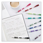 Clear Point Mechanical Pencils with Tube of Lead/Erasers, 0.9 mm, HB (#2), Black Lead, Assorted Barrel Colors, 2/Pack