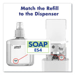Es4 Soap Push-Style Dispenser, 1,200 Ml, 4.88 X 8.8 X 11.38, White