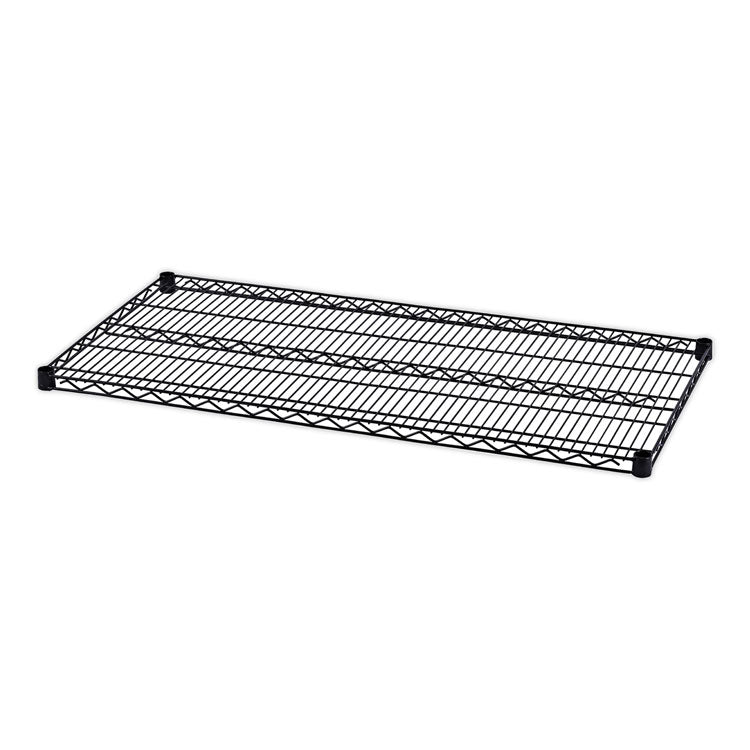 Industrial Wire Shelving Extra Wire Shelves, 48w X 24d, Black, 2 Shelves/carton