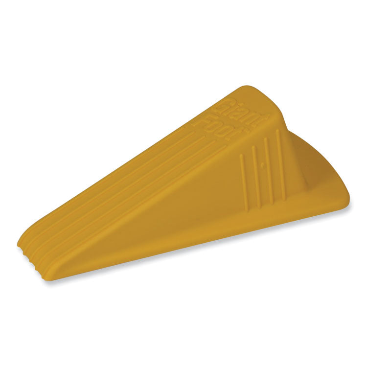 Giant Foot Doorstop, No-Slip Rubber Wedge, 3.5w X 6.75d X 2h, Safety Yellow