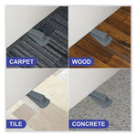 Big Foot Doorstop, No Slip Rubber Wedge, 2.25w X 4.75d X 1.25h, Gray