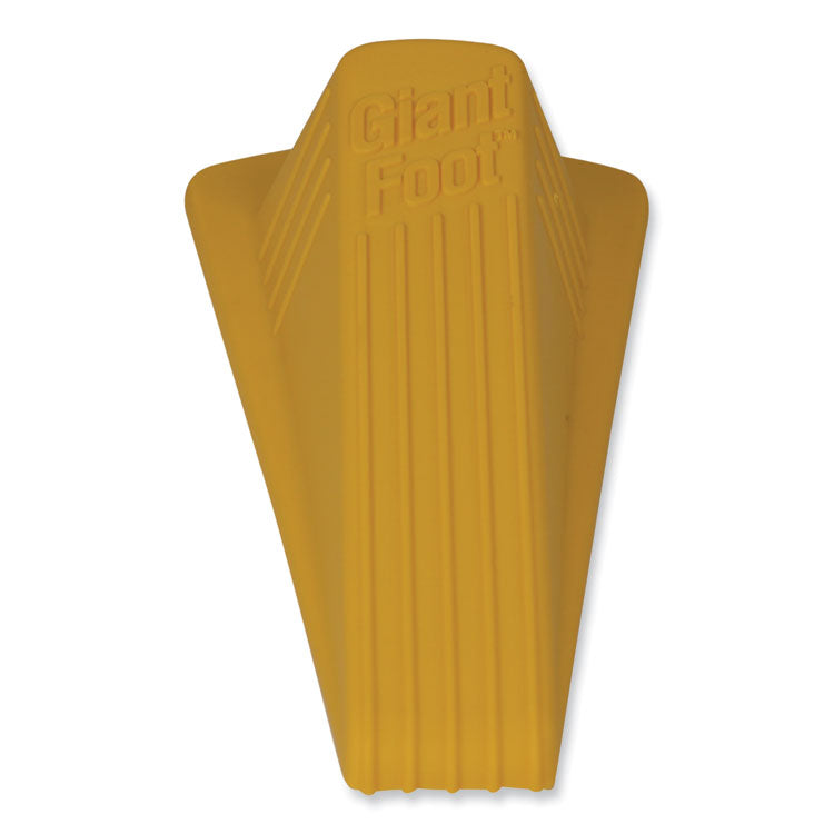 Giant Foot Doorstop, No-Slip Rubber Wedge, 3.5w X 6.75d X 2h, Safety Yellow