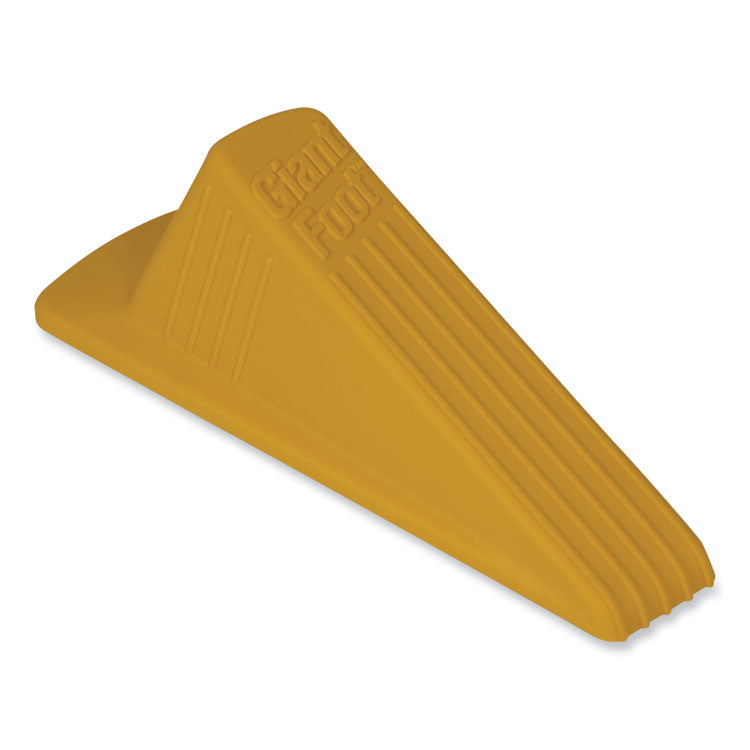 Giant Foot Doorstop, No-Slip Rubber Wedge, 3.5w X 6.75d X 2h, Safety Yellow