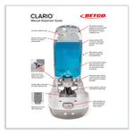 Clario Dispensing System Manual Foam Dispenser, 1,000 mL, 5.11 x 3.85 x 11.73, White, 12/Carton