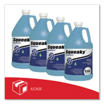 Squeaky Concentrate Floor Cleaner, Characteristic Scent, 1 gal Bottle, 4/Carton