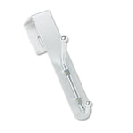 Over-The-Panel Double-Garment Hook, Satin Aluminum/chrome