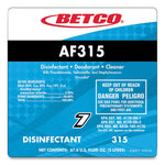 AF315 Disinfectant Cleaner, Citrus Floral Scent, 2 L Bottle, 4/Carton