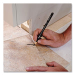 Peel-Off China Markers, Black, Dozen