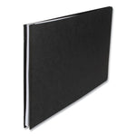 Pressboard Report Cover with Tyvek Reinforced Hinge, Two-Piece Prong Fastener, 3" Capacity, 11 x 17, Black/Black