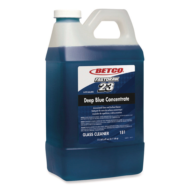 Deep Blue Glass and Surface Cleaner, 2 L Bottle, 4/Carton