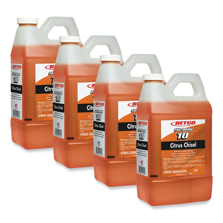 Citrus Chisel, Citrus Scent, FastDraw, 2 L Bottle, 4/Carton