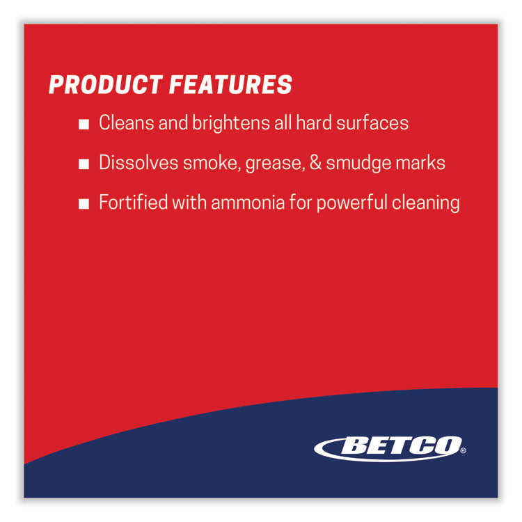 Deep Blue Glass and Surface Cleaner, 2 L Bottle, 4/Carton