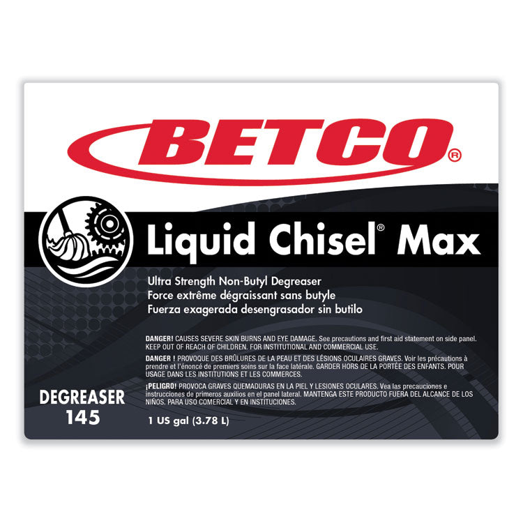 Liquid Chisel Max Non-Butyl Degreaser, Characteristic Scent, 1 gal Bottle, 4/Carton