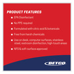 GE Fight Bac RTU Disinfectant, Fresh Scent, 32 oz Bottle, 12/Carton