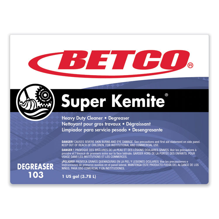Super Kemite Butyl Degreaser, Cherry Scent, 1 gal Bottle, 4/Carton