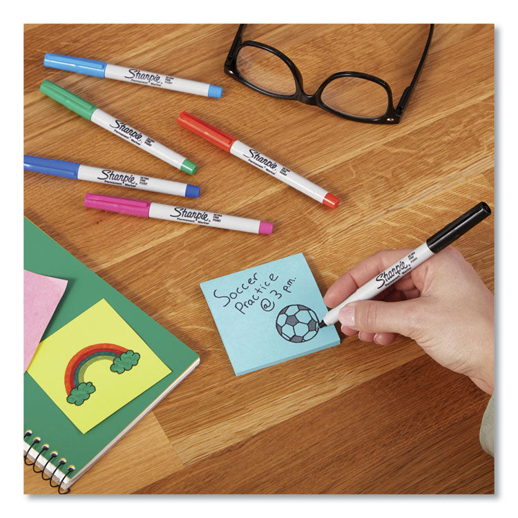 Ultra Fine Tip Permanent Marker, Ultra-Fine Needle Tip, Red, Dozen