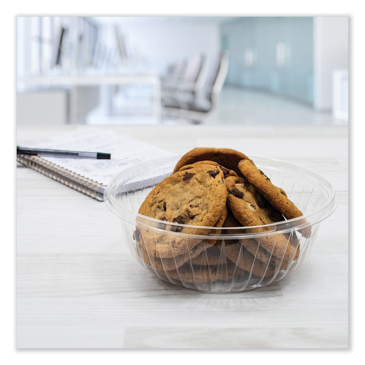 PresentaBowls Clear Bowls, 32 oz, Plastic, 63/Bag, 4 Bags/Carton, 252 Bowls/Carton