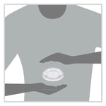 Plastic Cold Cup Lids, Fits 32 oz Cold Cups, Plastic, Clear, 500/Carton