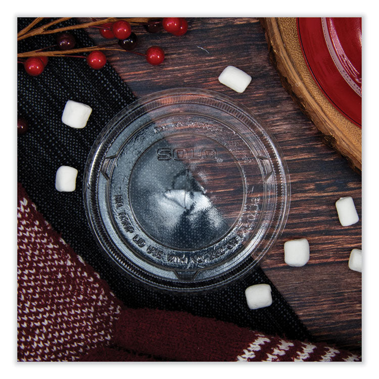 Plastic Cold Cup Lids, Fits 32 oz Cold Cups, Plastic, Clear, 500/Carton