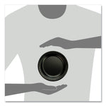 Quiet Classic Laminated Foam Dinnerware Plates, 6" dia, Black, 125/Pack, 8 Packs/Carton