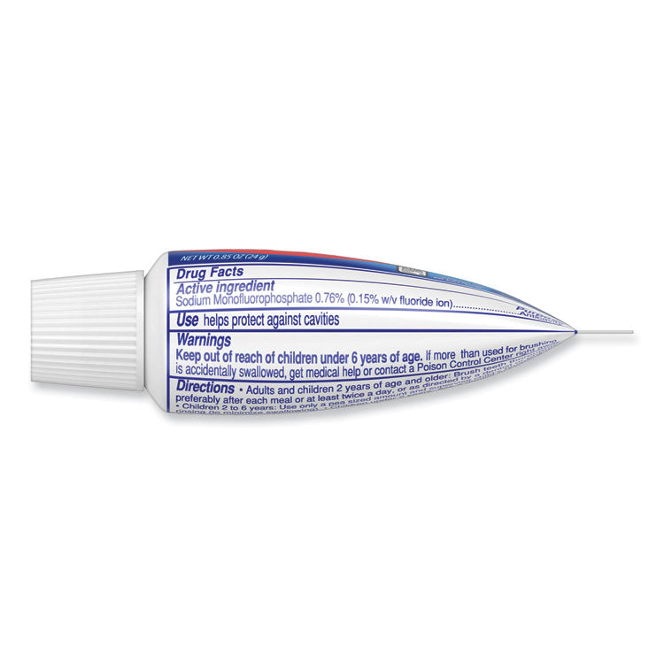 Toothpaste, Personal Size, 0.85 Oz Tube, Unboxed, 240/carton