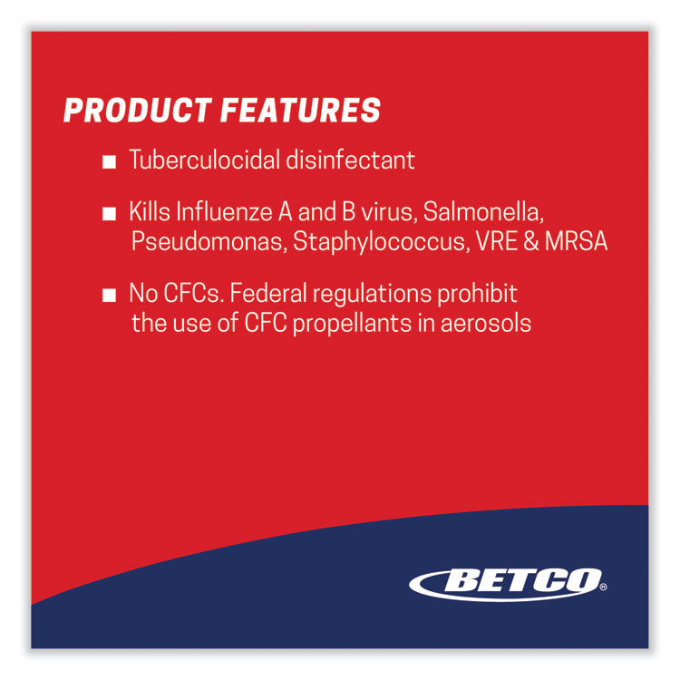 Glybet Iii Disinfectant, Citrus Bouquet Scent, 15.5 Oz Aerosol Spray, 12/carton