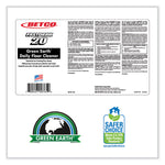 Green Earth Daily Floor Cleaner, 2 L Bottle, Unscented, 4/carton