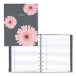 Notepro Notebook, 1-Subject, Medium/college Rule, Pink/gray Cover, (75) 9.25 X 7.25 Sheets