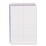 High-Capacity Steno Pad, Medium/College Rule, Blue Cover, 180 White 6 x 9 Sheets